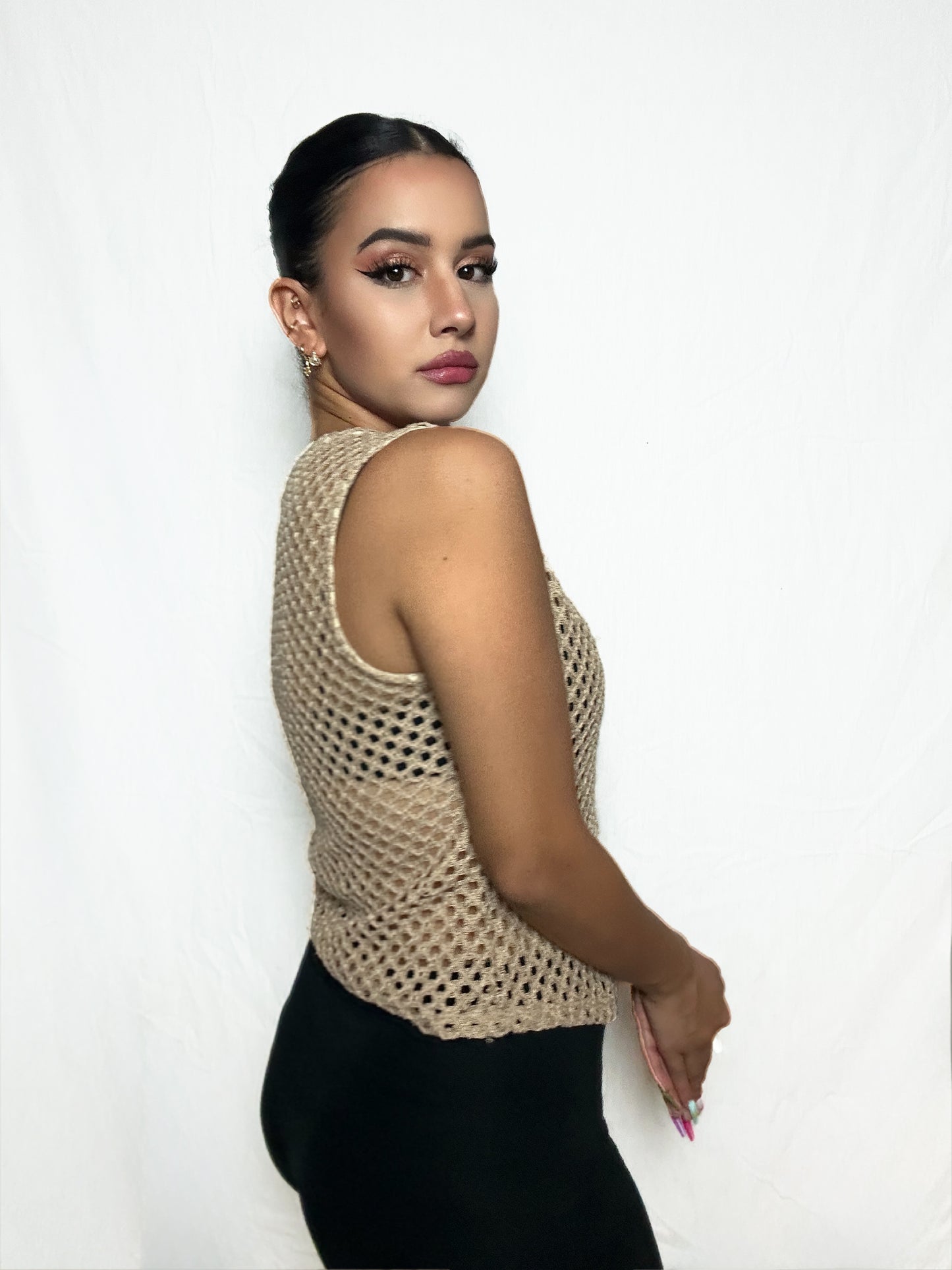 Knit Creme Top