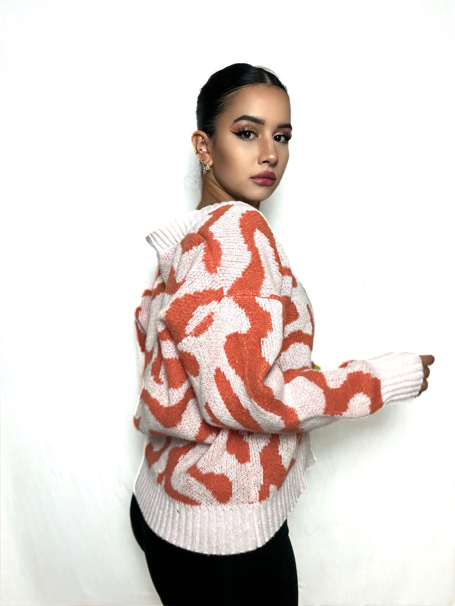 Pink & Orange Sweater