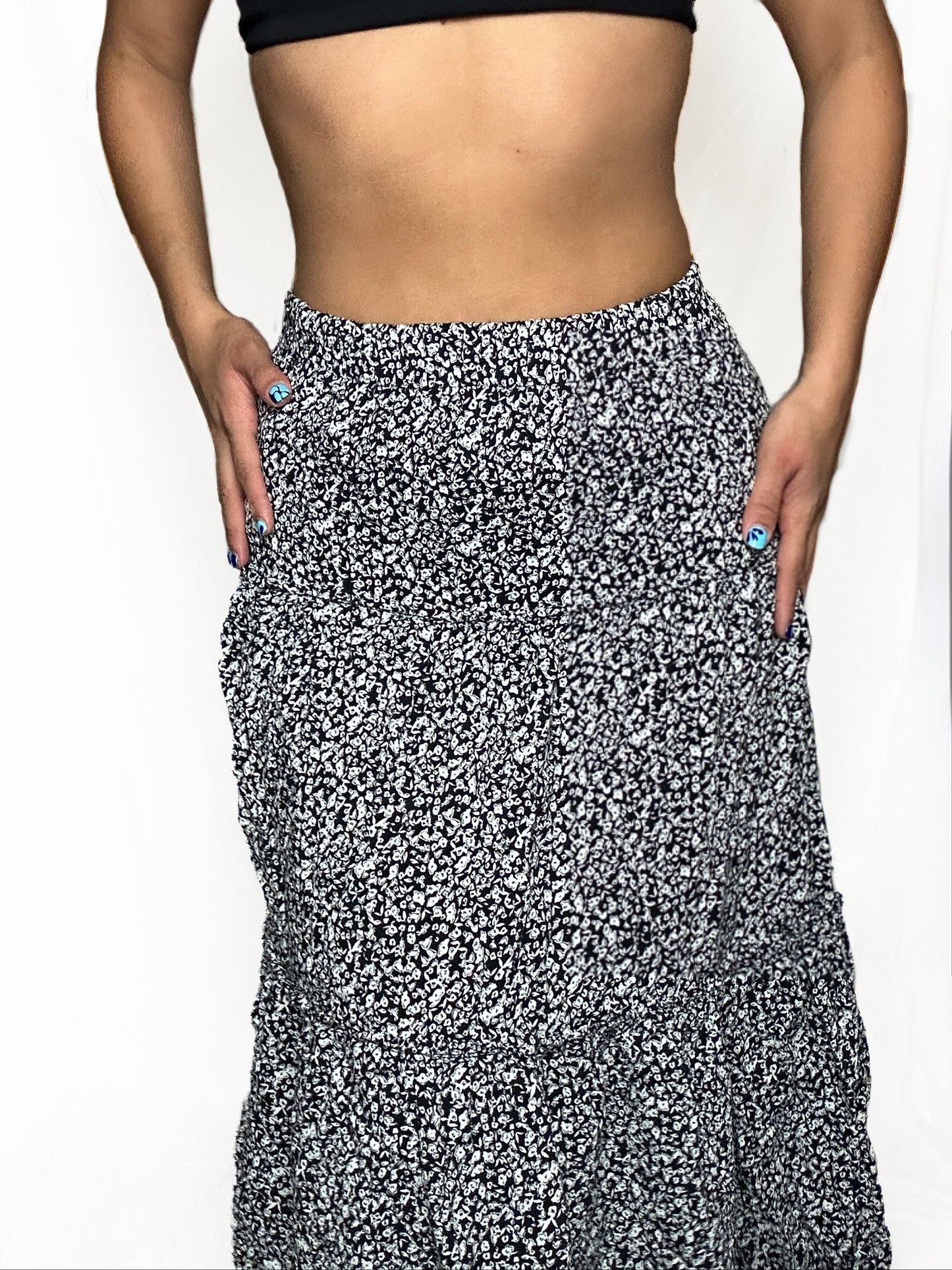 Blue Flower Skirt