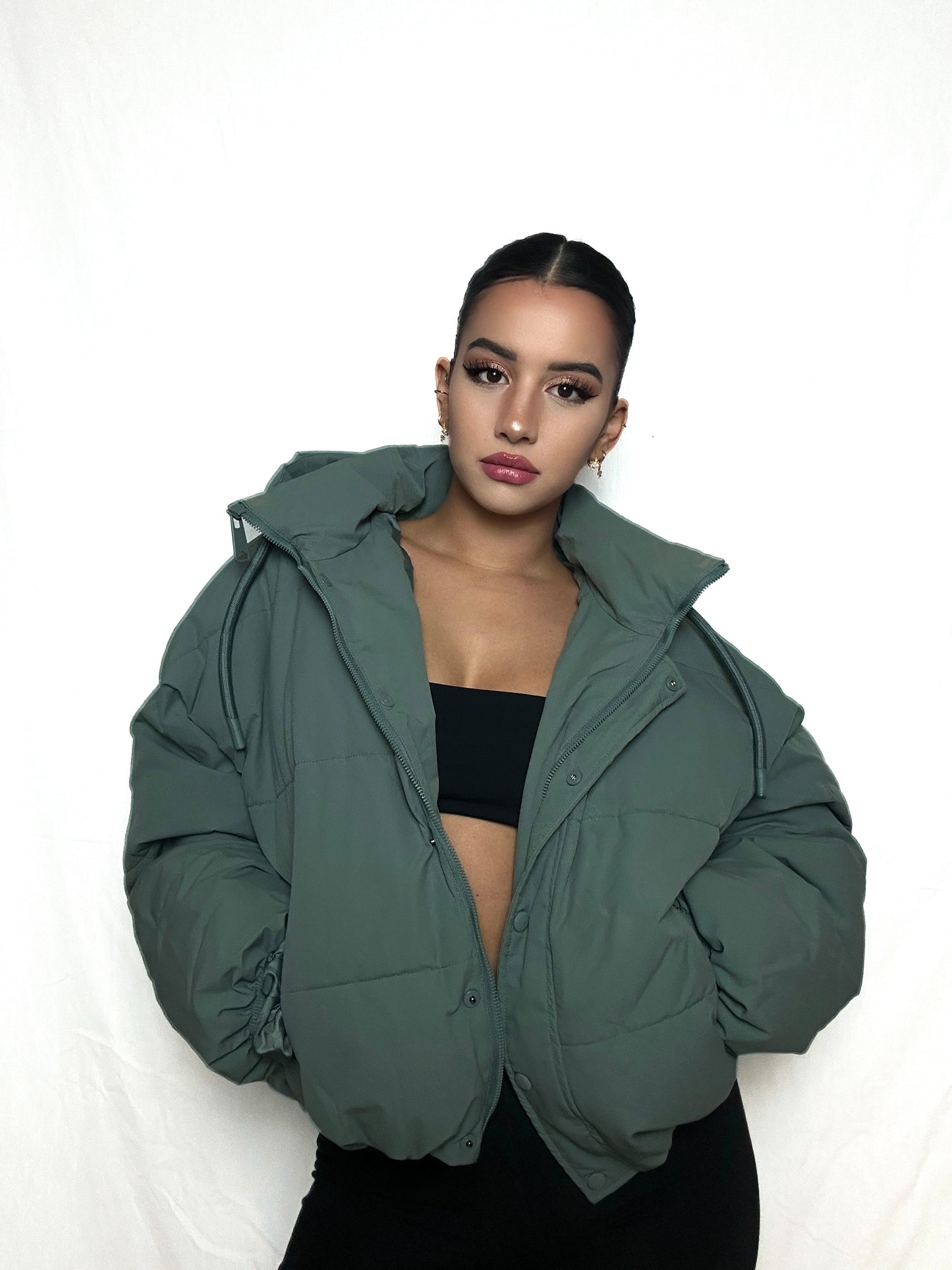 Green Puffer Jacket