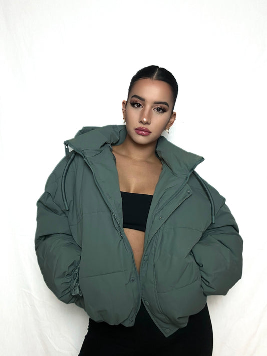 Green Puffer Jacket