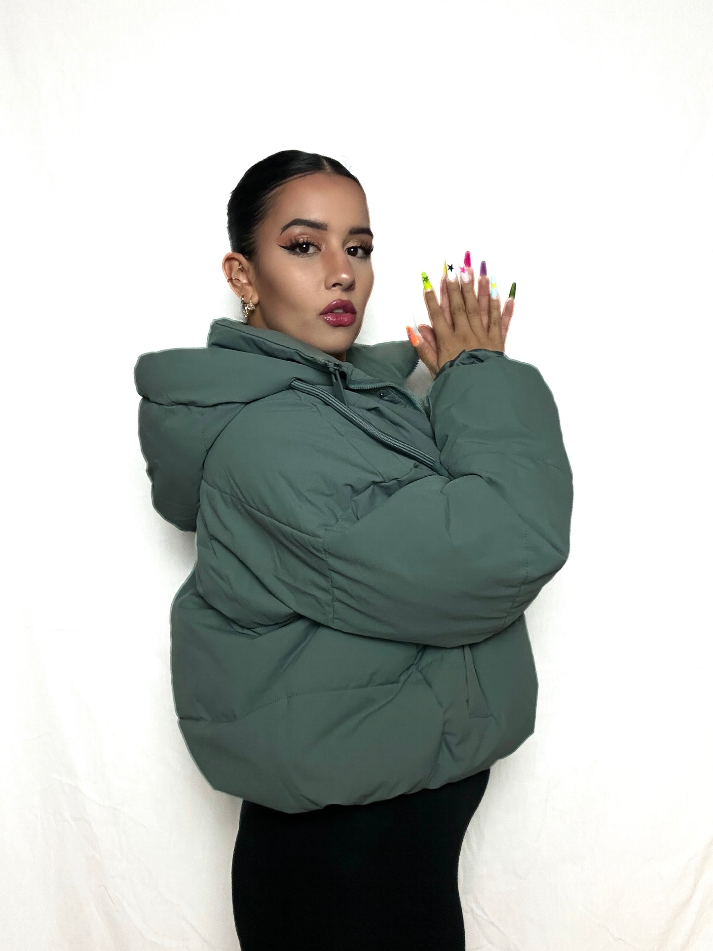 Green Puffer Jacket
