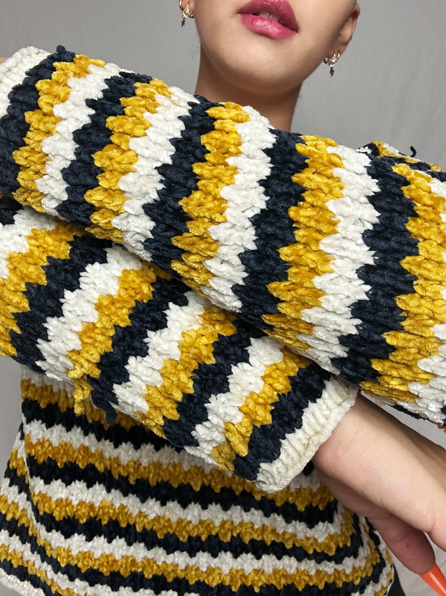 Knit Tri Sweater