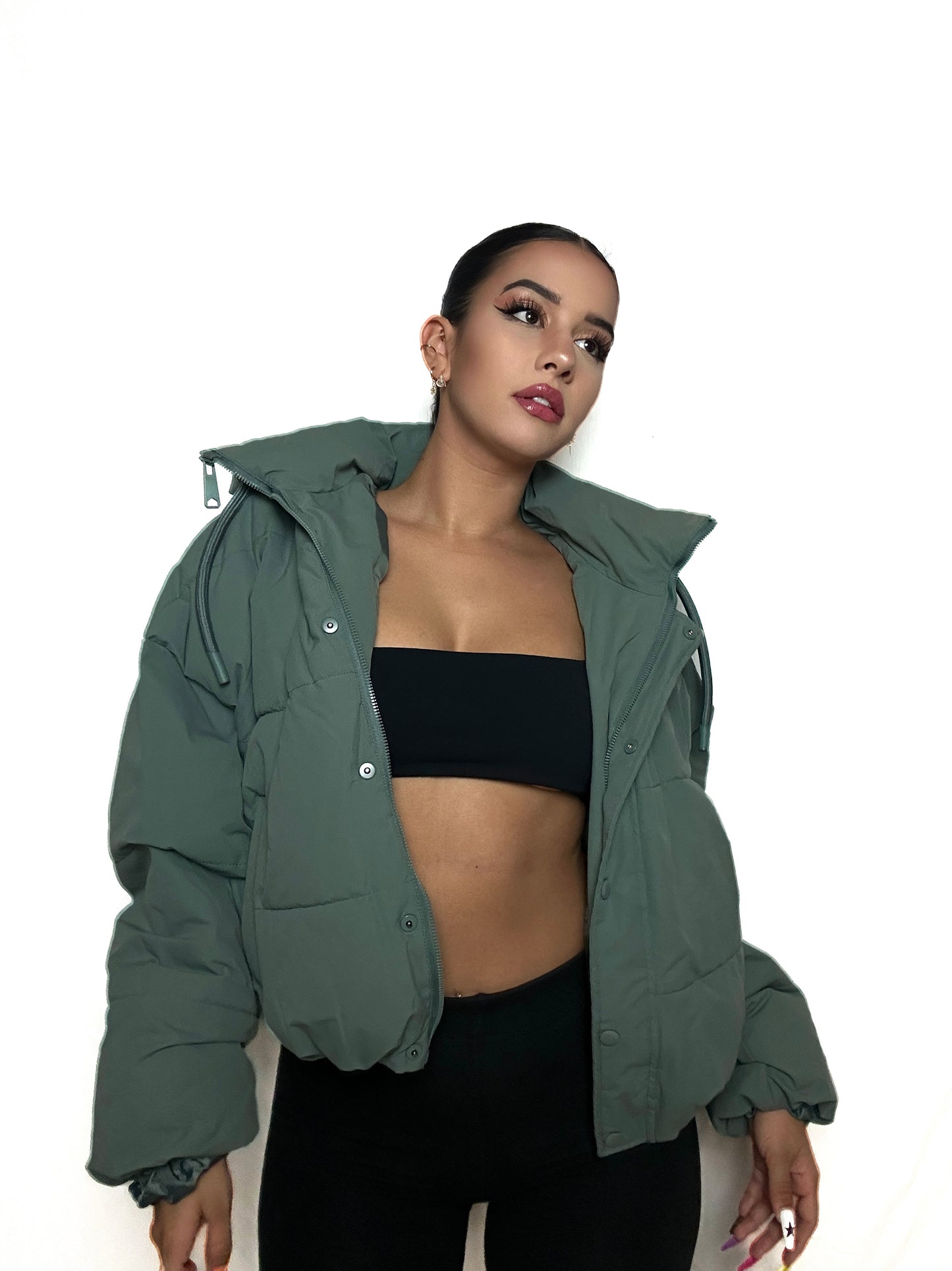 Green Puffer Jacket