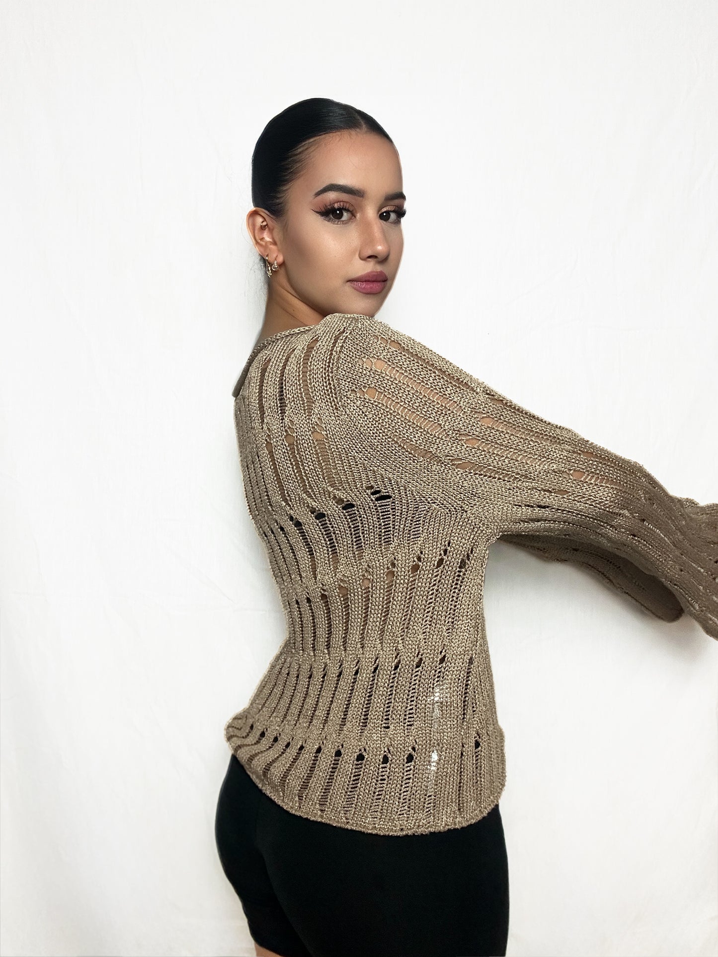 Knit Creme Long Sleeve