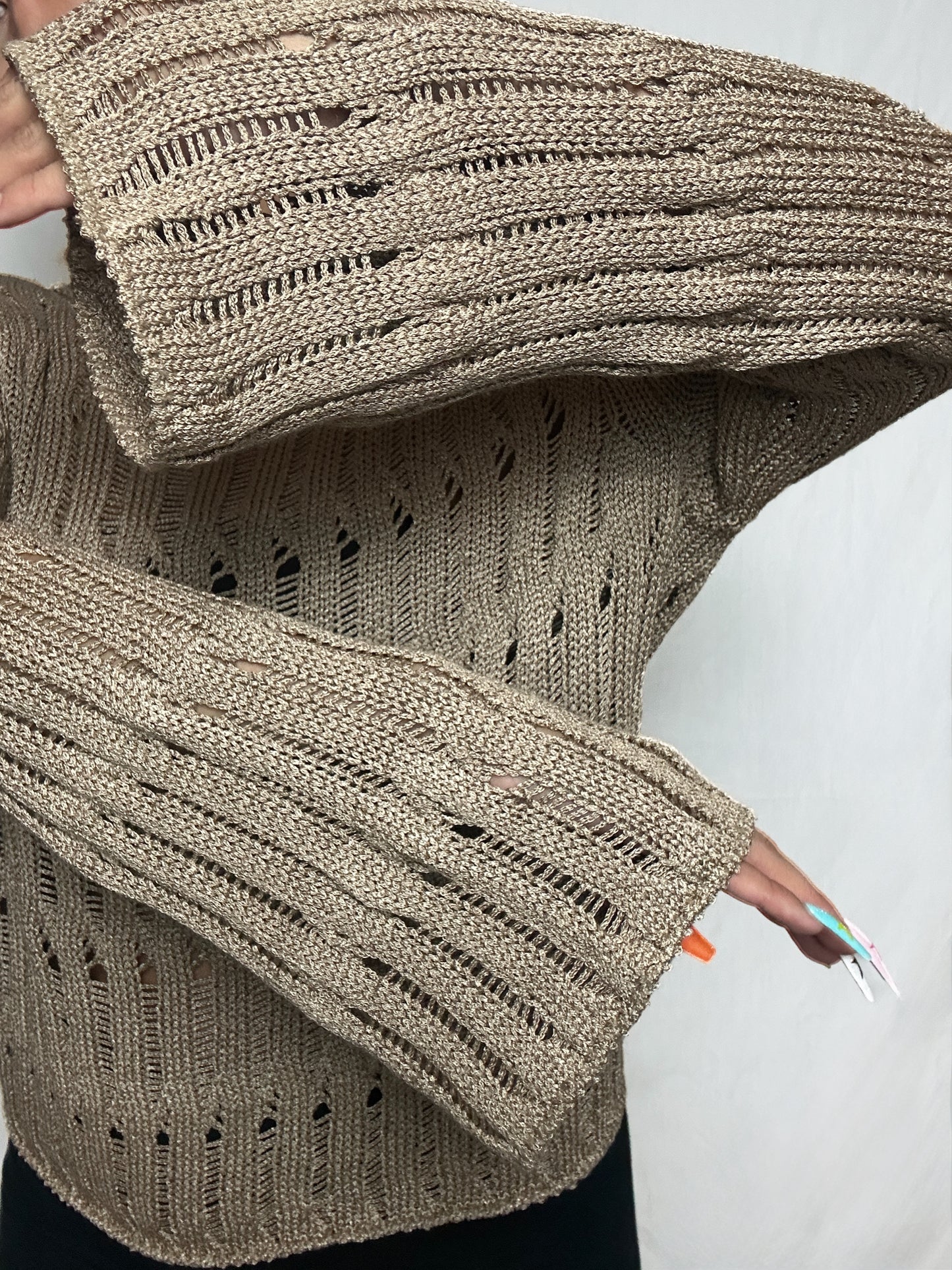 Knit Creme Long Sleeve