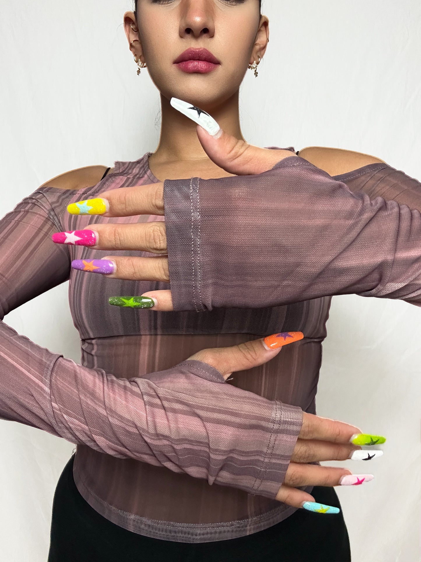 Sleeve Purple Top