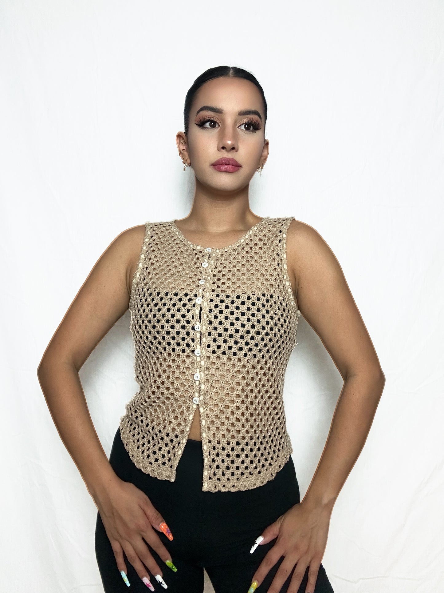 Knit Creme Top