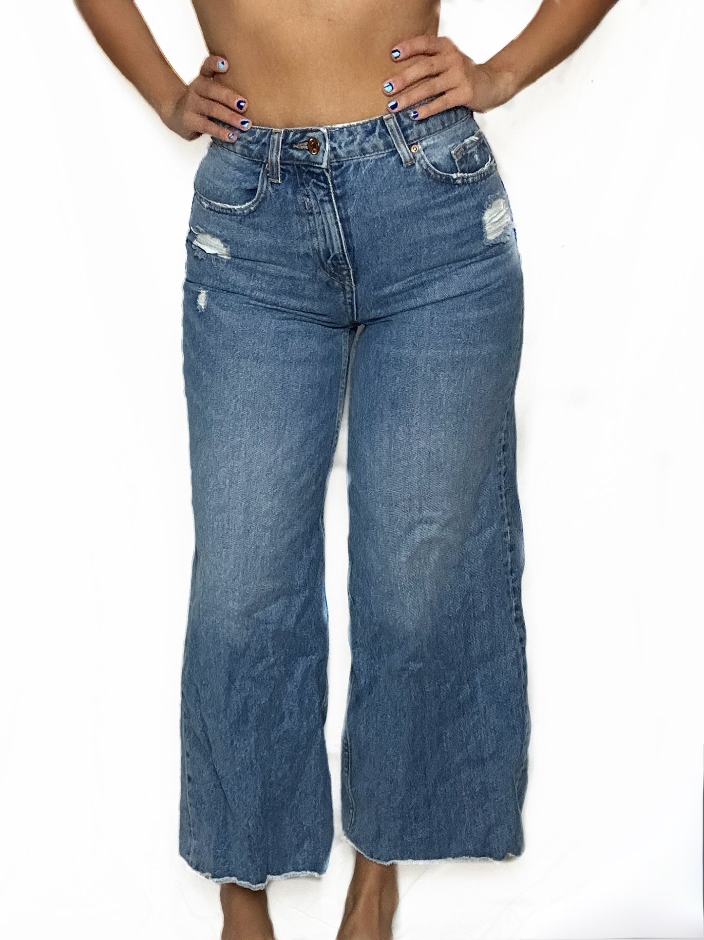 ZARA Straight Blue Jeans
