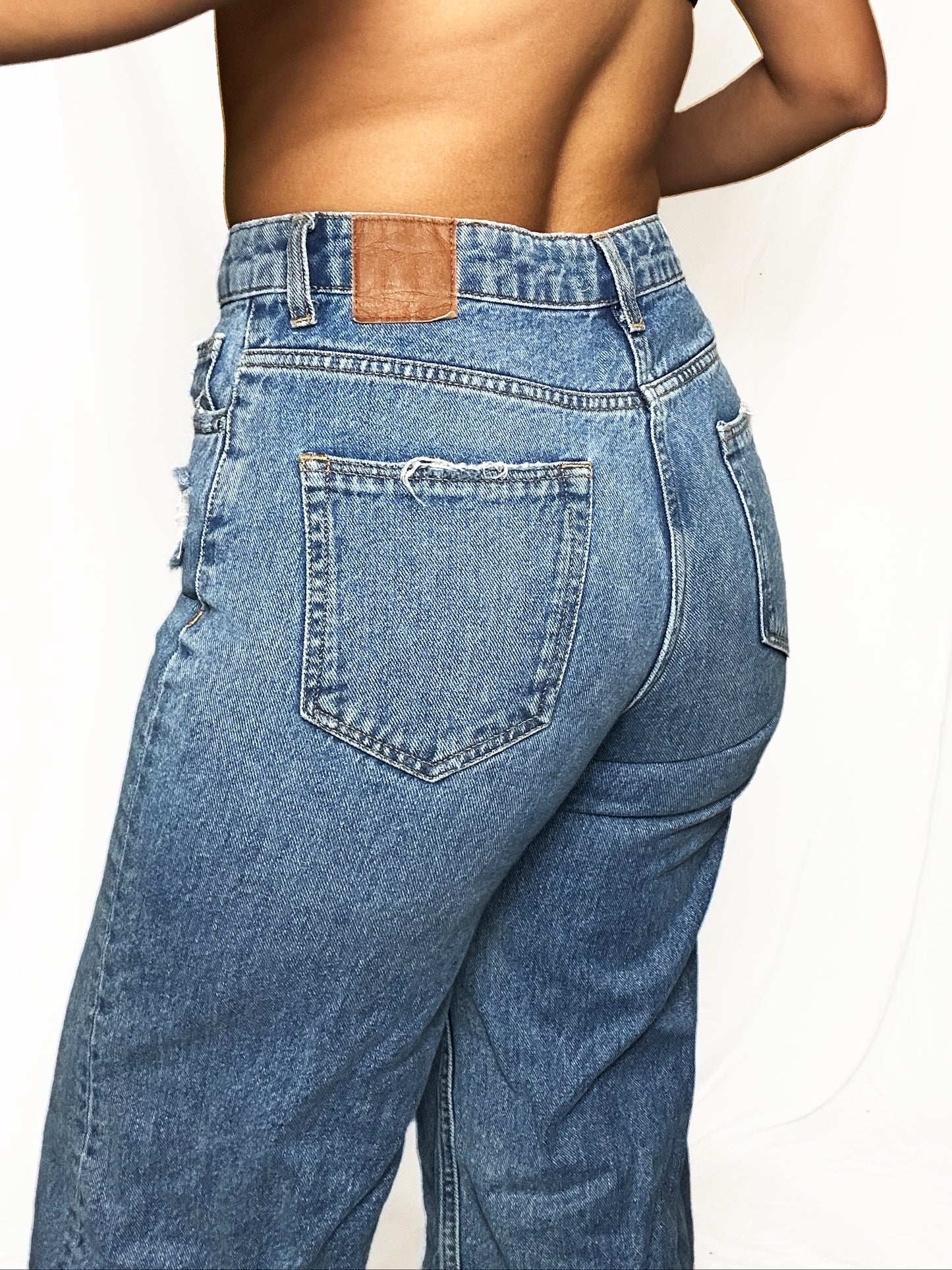 ZARA Straight Blue Jeans