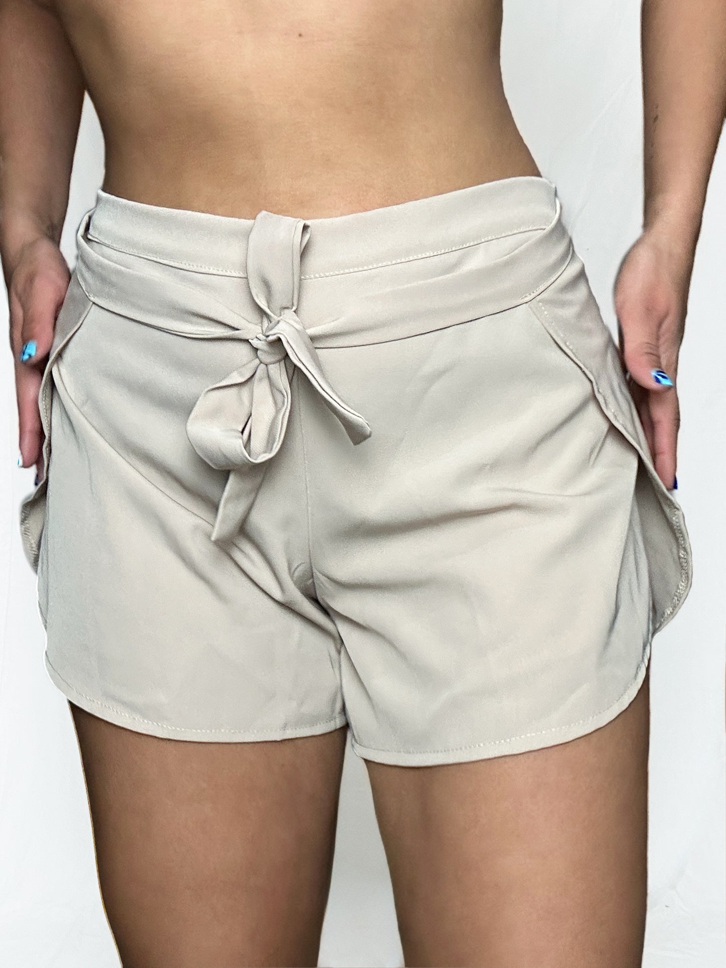Nnia Studio Beige Wrap Short
