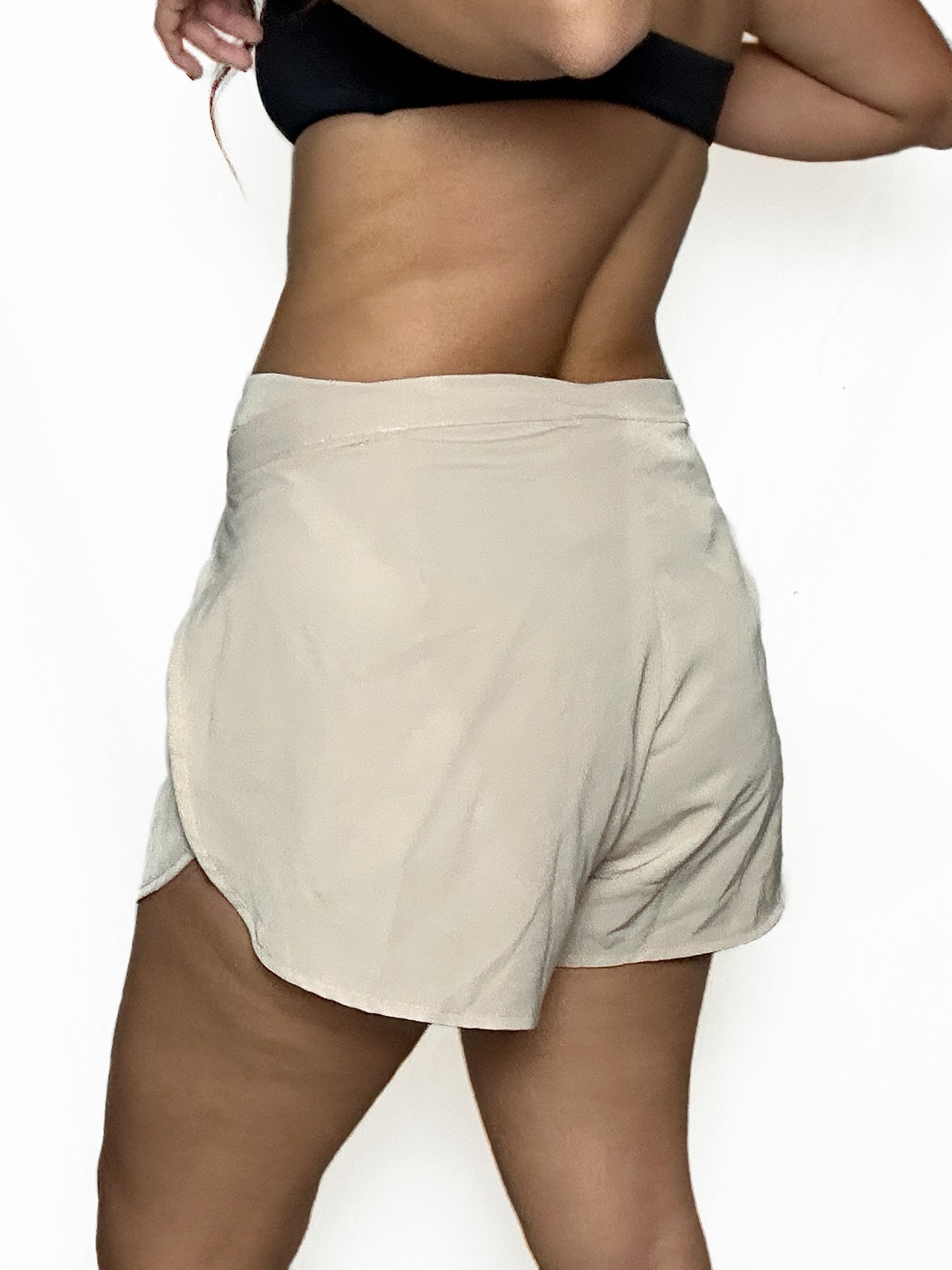 Nnia Studio Beige Wrap Short