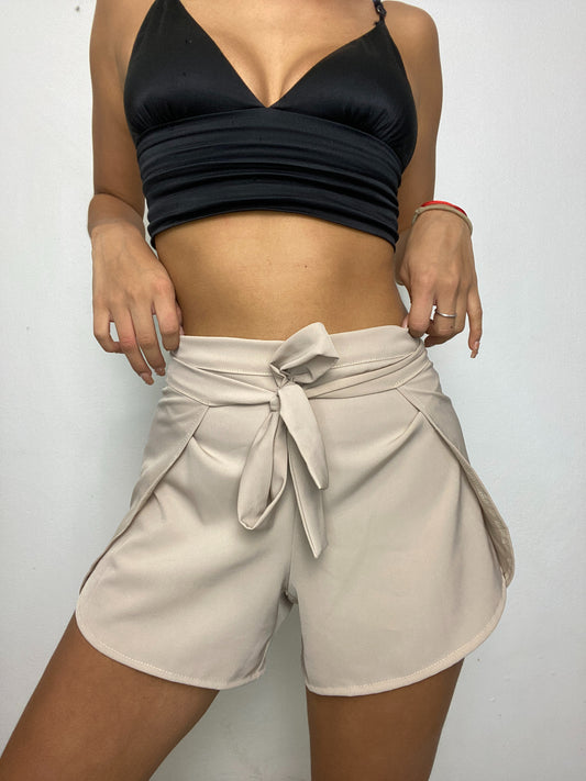 Nnia Studio Beige Wrap Short