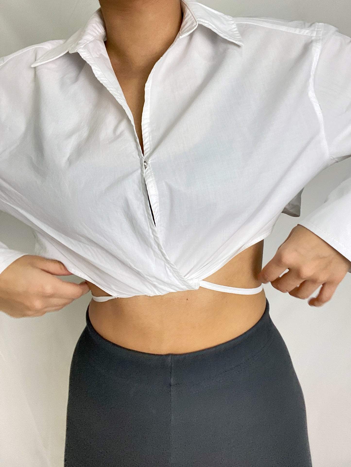 Wrap White Shirt