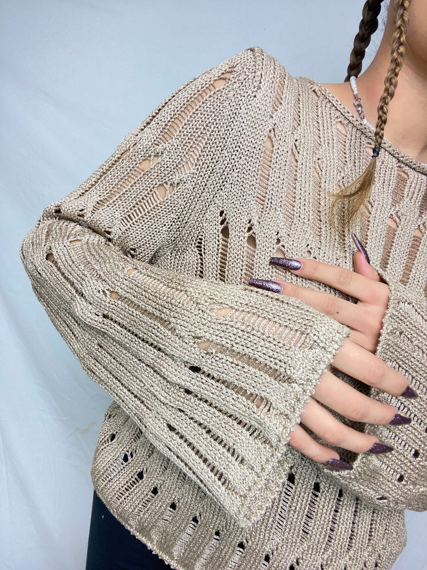 Knit Creme Sweater